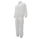 Resuable Coveralls Painters Protective Overall Boiler Suit Lab Coat White XL