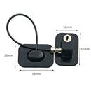 Cabinet Window Refrigerator Door Lock Key Security Safety For Baby Drilling B8O6