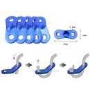 5pcs Quick Knot Anti Slip Aluminum Alloy Tent Wind Rope Buckle Accessory Camping