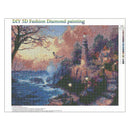 DIY Castle Pattern Diamond Painting Full Round Drill Embroidery Drawing Kit