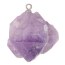 1pcs Natural Amethyst Perforation Pendant Crystal Decoration