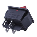 5 x Red Illuminated Light On/Off DPST Boat Rocker Switch 16A/250V 20A/125V