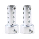 2 Pack Aluminum Universal Motorcycle Exhaust Silencer 42mm, 3 inch Length,