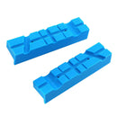 Blue Universal Multi-groove Bench Vise Soft Jaw Pad Vise Protection Strips