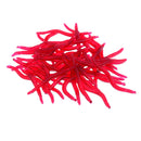 50X Soft Lure Fishing Simulation Earthworm red Worms Artificial Fishinglur M&E