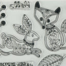 Lovely Fox Rabbit and Bird Birthday Clear Stamps Scrapbooking Photo Album FT