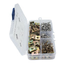 80pcs No.6 U Type Nuts Auto Car Door Panel Trim Clip U Nuts+ 80pcs M3x12 Screws