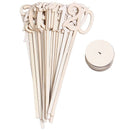 1 to 20 Wooden Table Numbers with Holder Base for Wedding Party Decoration