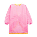Kids Long Sleeve Apron Drawing Cooking Craft Art Smock Size S+M+L Pink
