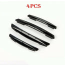 4pcs Car SUV Body Door Side Black Anti-Collision Protector Strips Decorative Bar