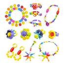 300pcs DIY Jewelry Kids  Beads Snap Together Children Fun Fashion Kit