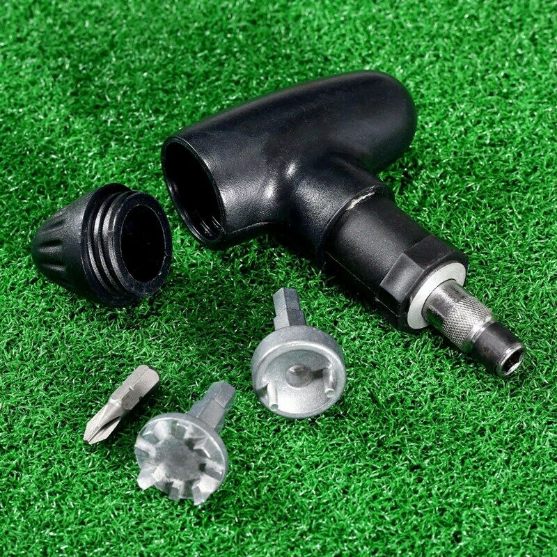 1 Set Golf Spike Ratchet Handle Wrench Tool Bits Golf Remover Ripper Steel  S1R8