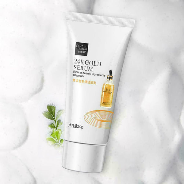 Golden Fullerene Refreshing Gentle Facial Cleansing Moisturiz NEW Care 60g F7E5