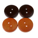 20x Wooden Flatback Round Buttons for Sewing Clothing Buttons Repair 20mm