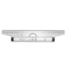 Multi-purpose Measuring Protractor Template Drawing Rolling Rule 30cm Z9N9