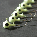 50pcs Mixed Lead Head Fishing Jig Hooks For Soft Fishing Lure Carbon Steel QDW