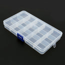 15 Slots Transparent Plastic Fishing Lure Box Fishing Tackle Storage Box