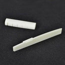 6 Bridge Pins + saddle + bridge saddle Bone / Bone Acoustic Guitar white N8S4