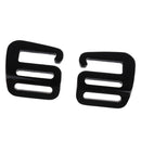 2 Pcs 1 in G Hook Outdoor Webbing Buckle for Backpack Strap 25mm Black