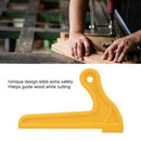 Yellow Plastic Woodworking Practical Push Block Hand Saw Plastic Push Stick A7Y2