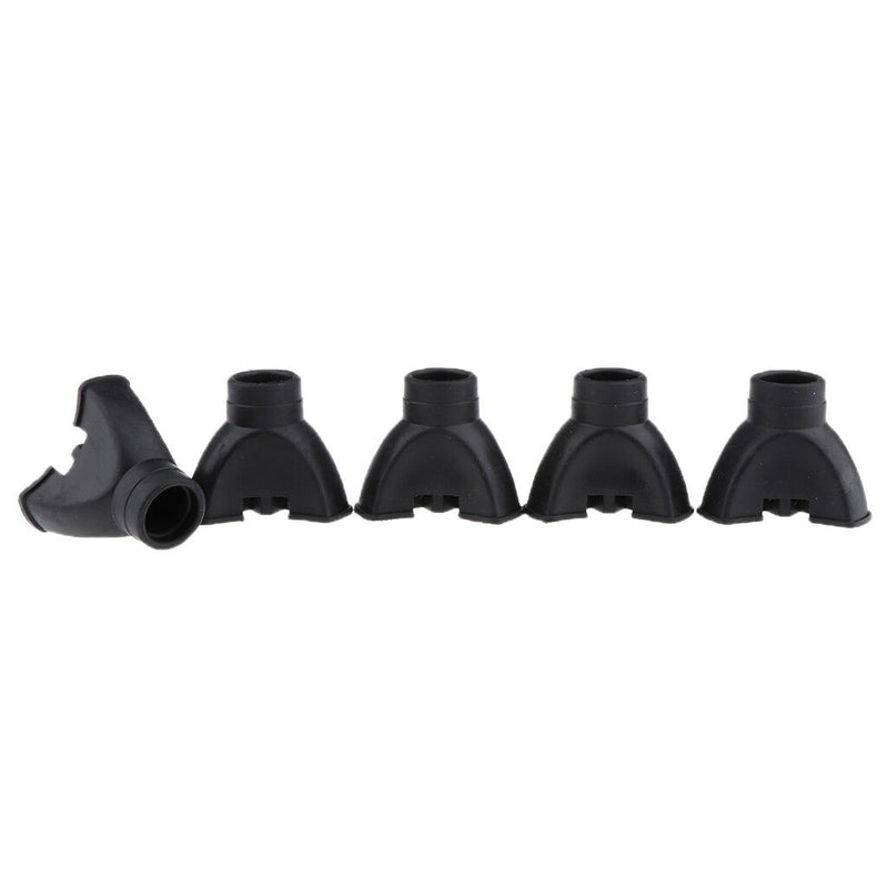 Lot of 5 Anti-skid Rubber Cane Walking Stick Crutch Walker Tips End Feet Set