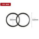Carbon Fiber Door Audio Speaker Covers Trim Loudspeaker Decorative Circle R D4N5