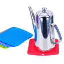 6pieces Cup Place Mat Hot Non Slip Pot Holder Insulated Mat Mitts Spoon Rest