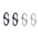 4Pcs Locking Carabiner Keychain 8Ring Quick Release Buckle Protable QuickdraS Gw
