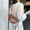 Fashion Leather Crossbody Bags Women Chain Shoulder Travel Handbag (Brown)
