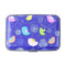 Aluminum Print Waterproof Name Card Box Holder Case(Blue Bottom/Bird) #gib