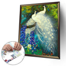 1000pcs Jigsaw Paper Puzzles White Peafowl Educational Toys for Adults Kids
