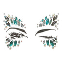 6 Sets Face Gems Rhinestone Mermaid Face Jewels Tattoo - Face Crystal Stick E9R9