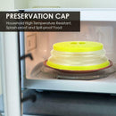 Collapsible Microwave Cover Fruit Vegetable Colander Strainer Lid (Green) A