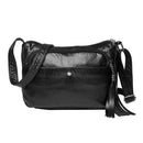 Women Tassel Crossbody Messenger Bag Soft PU Leather Small Shoulder Handbag