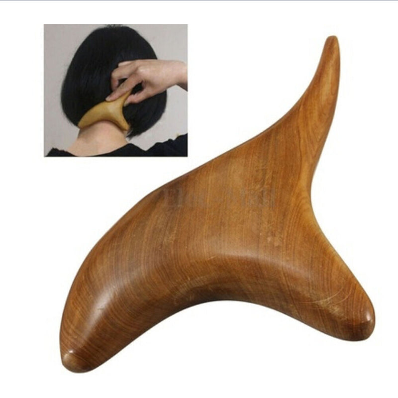 Body Trigeminal Massage Wood Massager Reflexology Wooden SPA Tool `US