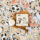 45pcs Cute Little Raccoons DIY Diary Stickers Paper Labels Gift Packaging OZ