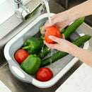 Multifunction Collapsible Cutting Board Drain Basket Basin 2019 Vegetable I9X0