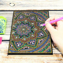 DIY Mandala Special Shaped Diamond Painting 50 Pages Sketchbook A5 Notebook