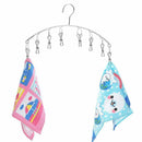 Set of 2,Stainless Steel Laundry Drying Rack Clothes Hanger with 8 Clips Fo