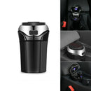 3 In 1 Rechargeable Car Led Ashtray Car Trash Can Removable Cigarette Light