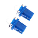 10pcs T5 B8.5D 5050 SMD LED Car Instrument Dashboard Light Bulbs (Blue)
