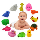 New Cute 12 Kinds Animals Child Kids Baby Bathing Shower Swimming Pool Toys Game