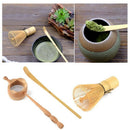 Natural Bamboo Tea Strainer Matcha Whisk Brush Green Tea Powder Whisk Scoop C9A6