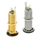 Electric Guitar Bass Pickup Plug Socket Short Terminal Guitar Parts Chrome