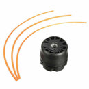 4 Pcs Line Trimmer Head With 3 Mowing Ropes Set Plastic For Lawn Brush Cutter