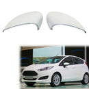 2Pcs Car Side Door Rearview Mirror Cover for Ford Fiesta 2009-2015 8A6117K7 O3U1