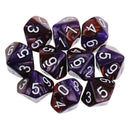 10pcs Acrylic 10 Sided Dice Game Dice Set D10 For Board Game Card Game