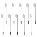 30x Chest Pin Brooch Woman In Stainless Steel 7,5 Cm
