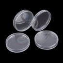 10X 45mm Applied Clear Round Case Coin Storage Capsules Holder Round Plastic  LJ