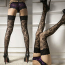 Sexy Women's Sheer Lace Top ThighHighs Stockings Garter Belt Suspender S laps